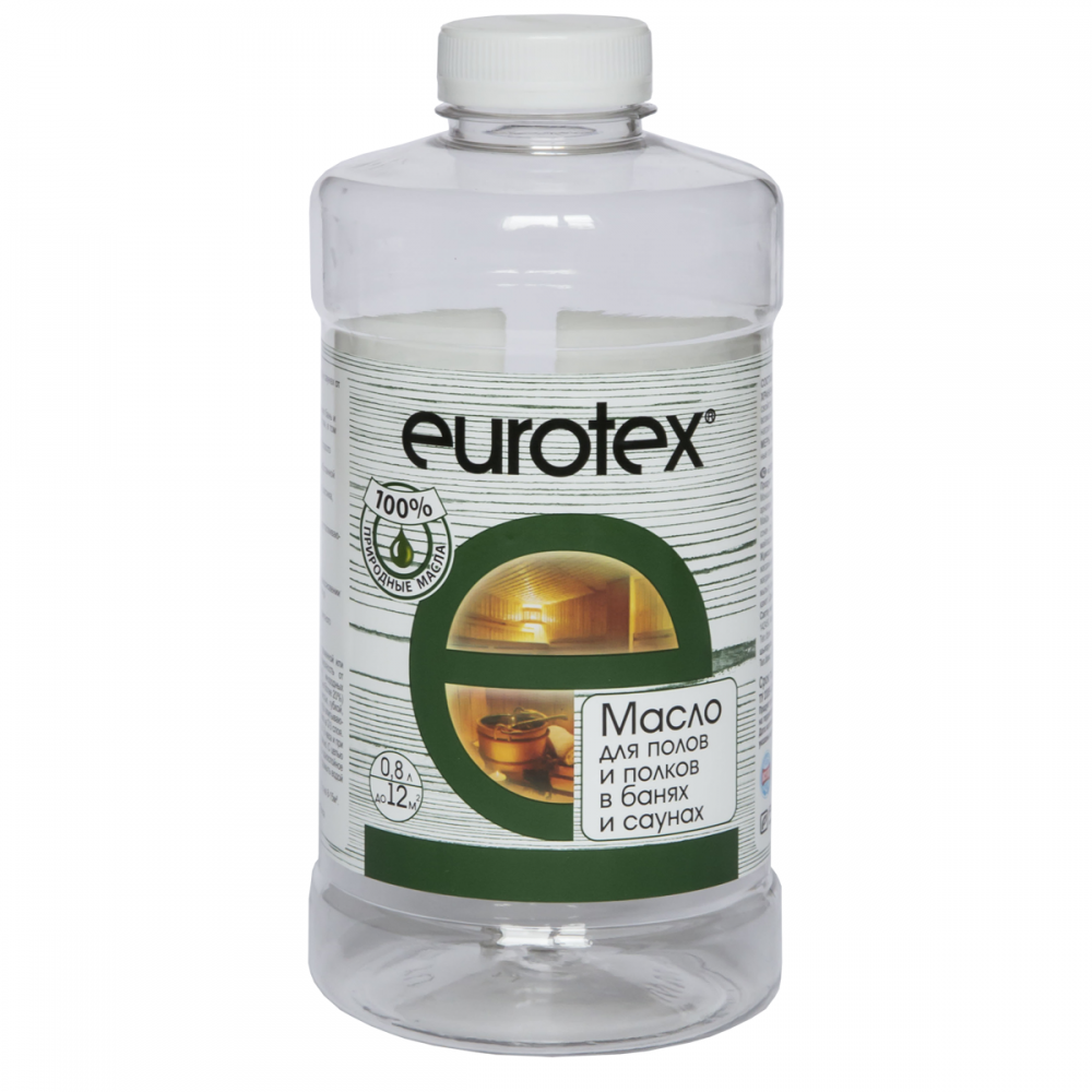 Масло для защиты полка Eurotex Сауна 0,8 кг