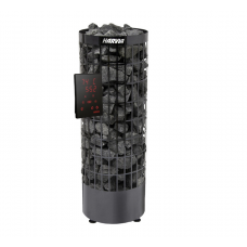 HARVIA Электрическая печь Cilindro PC90XE, черная (с выносным пультом в комплекте), артикул HPC9004MXE